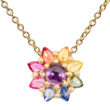 Rainbow Daisy Necklace - Made to Order